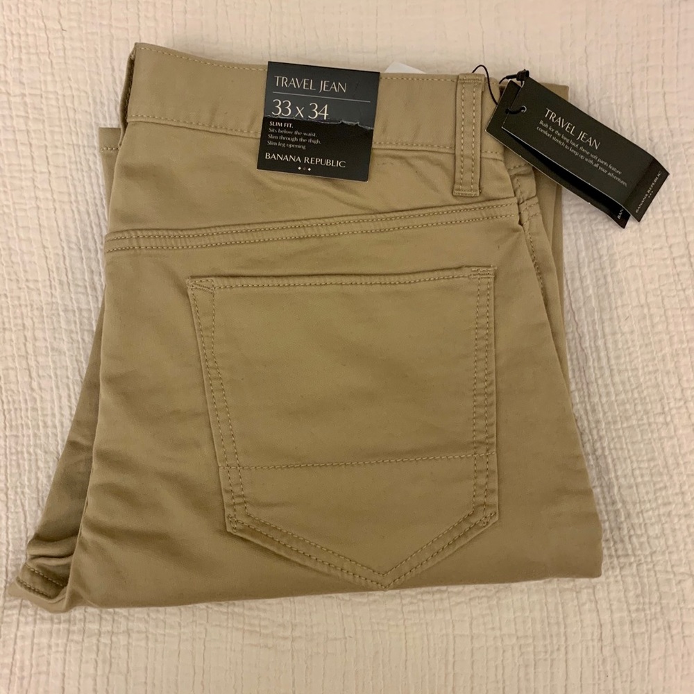 NWT Banana Republic Mens Travel Jean